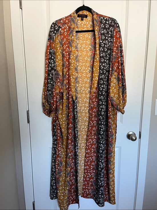 Shyanne Jackets & Blazers - Shyanne Western Boho Patchwork Floral Duster Kimono - Multi Color